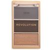 Revolution Beauty London Revolution The Bronze Icon, Palette Bronzer Altamente Pigmentata, Arricchita con Acido Ialuronico per una Pelle Luminosa e Idratata, Cocoa Deep, 10g