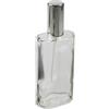 Fantasia Atomizzatore Brand Fantasy Model Bottle in vetro trasparente, ovale, con pompa di atomizzazione + copertura in argento, per 100 ml, altezza 14 cm