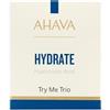 AHAVA Kit per bustine idratanti agli acidi ialuronici: siero HA, maschera al viso e crema viso 24/7, aumenta l'idratazione, previene le rughe, ammorbidisce e perfeziona la consistenza della pelle con
