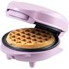 Bestron Waffle Maker, Piastra per waffel mini Ø10 cm, piccola macchina per waffel con rivestimento antiaderente, per compleanni di bambini, feste di famiglia, Pasqua o Natale, colore: Viola opaco