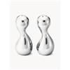 Georg Jensen Set saliera e pepiera in acciaio inossidabile Cobra 2 pz -