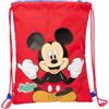 safta MICKEY MOUSE GOOD DAY - Zaino a sacco piatto Junior, zaino ideale per bambini di diverse età, comodo e versatile, qualità e resistenza, 26 x 34 cm, blu, M, Casual