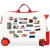 Disney Joumma - Valigia per bambini Disney Topolino, 50 x 38 x 20 cm, rigida in ABS, chiusura a combinazione laterale, 34 l, 2,1 kg, 2 ruote doppie, bagaglio a mano