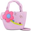 SJ GANG STYLE JAM GANG Tracollina CUTY MOOD, Rosa, Chiusura con botte perlato, Soffice applicazione floreale, Morbida tracolla, Tempo libero, Viaggio, Idea regalo bambina