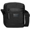 Pepe Jeans Blackmore Borsa a tracolla media nera 17 x 22 x 7,5 cm Poliestere con dettagli in pelle sintetica 1,16 L by Joumma Bags, Nero, Taglia unica, Tracolla media
