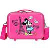 Disney Minnie Around the World - Beauty case adattabile con tracolla rosa 29 x 21 x 15 cm rigido ABS 9,14 L