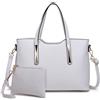 Miss Lulu Borsa Università Donna Nero Grande, Borsa a Mano 2/3/4 Set Tote Bag Impermeabile PU Pelle,Borse a Spalla Tracolla Donne per Shopping Scuola Viaggio