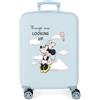 Disney Joumma - Valigia da cabina Disney Minnie, 33 x 50 x 20 cm, rigida in ABS, chiusura a combinazione laterale, 28 l, 2,2 kg, 4 ruote doppie, bagaglio a mano