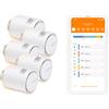 Netatmo Valvola Termostatica WiFi, Controllo Remoto, Risparmio Energetico, Accessorio per Termostati Intelligenti, Compatibile con Alexa e HomeKit, Installazione Facile, NAV-AMZ (Confezione da 5)