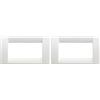 VIMAR 16744.01 Idea Placca Classica 4 Moduli in tecnopolimero, Bianco Brillante (Confezione da 2)