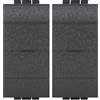Bticino L4003C Livinglight Deviatore Connesso, Antracite (Confezione da 2)