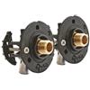 SOMATHERM FOR YOU - valvola di sistema di montaggio sottobacino/lavello per PEX diametro del tubo Ø16 - Kit Completo di raccordi a pressare M12 / 17 (1/2 '')