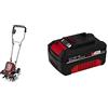 Einhelleinhell 3431200 Zappatrice a Batteria Ge-CR 30 Li-Solo, Rosso & 4511396 Batteria Ricaricabile Agli Ioni di Litio, 4000 Mah, 18 V, Nero, Rosso, 4,0 Ah