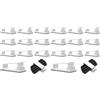 Vinabo 10 Pezzi Clip Cavo Autoadesivo, Cavo Gestione, Fermacavi Supporto Organizer la Gestione dei cavi,per TV, PC, laptop, cavo Ethernet, scrivania, casa, ufficio,Bianco (Confezione da 2)