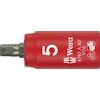 Wera 8740 A VDE HF Zyklop Bussole isolate, attacco da 1/4, con funzione di ritegno per bussole esagonali, 5 x 45 mm