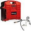 Einhell Compressore portatile TE-AC 36/8 Li OF Set-Solo | PXC | 36 V | 8 bar | Portata di aspirazione 130 l/min | senza olio | Set di adattatori da 3 pezzi | senza batteria