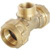 SOMATHERM FOR YOU SOMATHERM PER VOI - Ottone tee maschio al centro per D25 tubo in PE - M20 / 27 - bloccaggio esterno