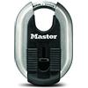 Master Lock M187XKADCCSEN Discus - Confezione doppia di lucchetti in acciaio inox Magnum da 6,5 cm di larghezza, con arco rivestito, in acciaio