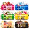 FRIO Multifrutti - 90 Sacchetti spazzatura 30 Litri Profumati, 6 Confezioni da 15 Sacchi immondizia con 6 aromi e colori assortiti - 52x58 cm - Buste per pattumiera resistenti, piccoli, differenziata