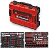 Einhell Accessories Einhell E-Case 121 pezzi valigetta portautensili Auto | Set di bussole | bussole portainserti | inserti a impatto | bussole per candele | cricchetti | valigetta di sistema
