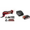 Einhell Utensile Multifunzionale a Batteria Varrito, Power X-Change (Li-Ion, 18 V, 11000-20000 min.-1)+Einhell 4512097 Starter-Kit