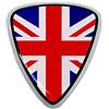 4R Quattroerre.it Quattroerre 14296 Sticker Adesivo 3D Scudetto Inghilterra