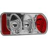 EUFAB 11502 - Luce Posteriore Completa per portabici e rimorchi, Versione con Vetro fumé