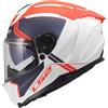 LS2, Casco Moto Integrale CHALLENGER II TITAN White Blue Red, 3XL