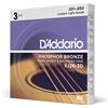 D'Addario Corde Acustica EJ Phosphor BRZ RND WND, 11-52