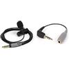 Rode Microphones smartLav+ Microfono Lavalier con Filtro Anti-pop, Resistente all'Acqua per Smartphone e Tablet & SC3 Cavo Adattatore Minijack per Collegare lo SmartLav a Dispositivi