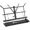TIGER Mus25-Bk Supporto per Musica Pieghevole da Tavolo Con Borsa per Il Trasporto, per Spartiti Desktop