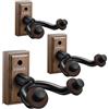 Donner Ganci Supporto Chitarra da Parete, Porta Chitarra da Muro, Gancio Parete di Legno di noce per chitarre/basso/ukulele/violino/mandolino, Appendi Chitarra da Muro (3 pezzi)