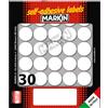 MARKIN Etichetta adesiva bianca tonda Ø22mm (10fogli x 30etichette) Markin X10007