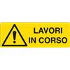 CARTELLI SEGNALATORI CARTELLO ALLUMINIO 35x12,5cm 'LAVORI IN CORSO' E1779K