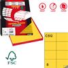 MARKIN Etichetta adesiva C/512 giallo 100fg A4 105x74,25mm (8et/fg) Markin X210C512G