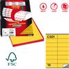 MARKIN Etichetta adesiva C/501 giallo 100fg A4 105x36mm (16et/fg) Markin X210C501GI