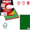 MARKIN Etichetta adesiva C/501 verde 100fg A4 105x36mm (16et/fg) Markin X210C501VE