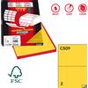 MARKIN Etichetta adesiva C/509 giallo 100fg A4 210x148,5mm (2et/fg) Markin X210C509GI