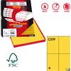 MARKIN Etichetta adesiva C/519 giallo 100fg A4 105x148,5mm (4et/fg) Markin X210C519GI