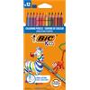 BIC KIDS Astuccio 12 matite Evolution Stripes colori assortite BIC 9505222