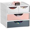 CEP Mini Cassettiera MyCube 2 cassetti piccoli+ 2 grandi 3-211 Mineral Cep 1032111681