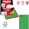 MARKIN Etichetta adesiva C/519 verde 100fg A4 105x148,5mm (4et/fg) Markin X210C519VE