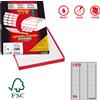 MARKIN Etichetta adesiva C/537 bianca 100fg A4 67x10mm (84et/fg) Markin X210C537