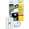 AVERY Poliestere adesivo L4773 bianco 20fg A4 63,5x33,9mm (24et/fg) laser Avery L4773-20