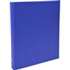 EXACOMPTA Raccoglitore foderato polipropilene 4anelli 30mm A4 blu scuro 51372E Exacompta 51372E