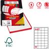 MARKIN Etichetta adesiva A/407 bianca 100fg A4 47,5X35mm (32eti/fg) Markin X210A407