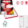 MARKIN Etichetta adesiva C/547 bianca 100fg A4 105x25mm (24et/fg) Markin X210C547