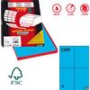 MARKIN Etichetta adesiva C/519 blu 100fg A4 105x148,5mm (4et/fg) Markin X210C519BL