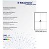 STARLINE Etichetta adesiva bianca 100fg A4 105x148,5mm (4et/fg) STARLINE X210ODC519