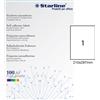 STARLINE Etichetta adesiva bianca 100fg A4 210x297mm (1et/fg) STARLINE X210ODC503